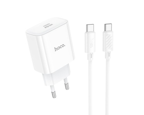 Мережевий Зарядний Пристрій Hoco C76A Pro 1USB-C PD/QC 30W+Type-C to Type-C
