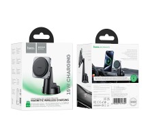 Автотримач Hoco HW16 Magnetic Wireless 15W