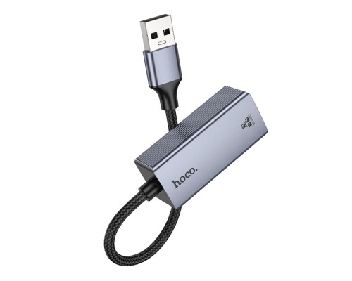 Перехідник Hoco UA37 USB to Ethernet adapter (1000 Mbps/1Gbit)