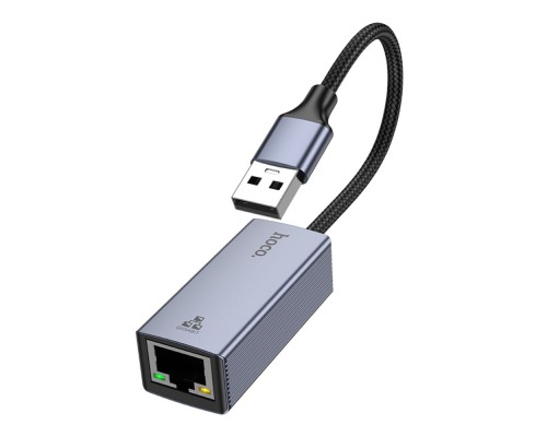 Перехідник Hoco UA37 USB to Ethernet adapter (1000 Mbps/1Gbit)
