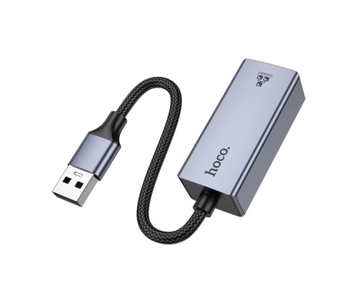 Перехідник Hoco UA37 USB to Ethernet adapter (1000 Mbps/1Gbit)