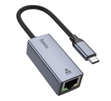 Перехідник Hoco UA37 Type-C to Ethernet adapter (1000 Mbps/1Gbit)