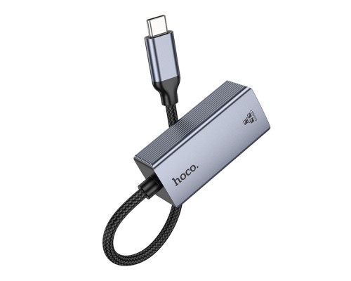 Перехідник Hoco UA37 Type-C to Ethernet adapter (1000 Mbps/1Gbit)
