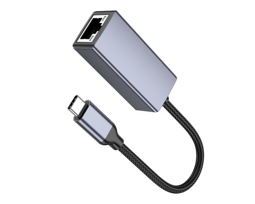 Перехідник Hoco UA37 Type-C to Ethernet adapter (1000 Mbps/1Gbit)