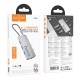Хаб USB Hoco HB51 Type-C 6-in-1 (HDTV+RJ45-100Mbps+PD+USB3.0*3)