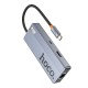 Хаб USB Hoco HB51 Type-C 6-in-1 (HDTV+RJ45-100Mbps+PD+USB3.0*3)