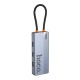 Хаб USB Hoco HB51 Type-C 6-in-1 (HDTV+RJ45-100Mbps+PD+USB3.0*3)