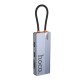 Хаб USB Hoco HB52 Type-C 8-in-1 (HDTV+RJ45-100Mbps+SD/TF+PD+Type-C3.0+USB3.0*2)