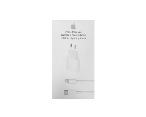 Мережевий Зарядний Пристрій Apple PD 25W iPhone 14 Pro Max 1:1 М'ята упаковка