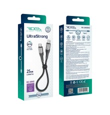 Кабель USB Ridea RC-US42 UltraStrong Type-C to Type-C 60W 0.25m М'ята упаковка
