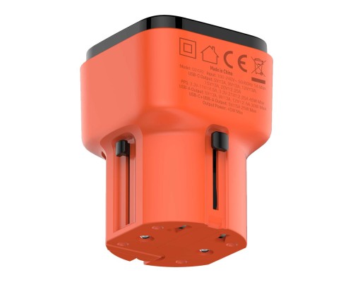 Мережевий Зарядний Пристрій LDNIO Q2420 GAN 45W+Type-C to Type-C