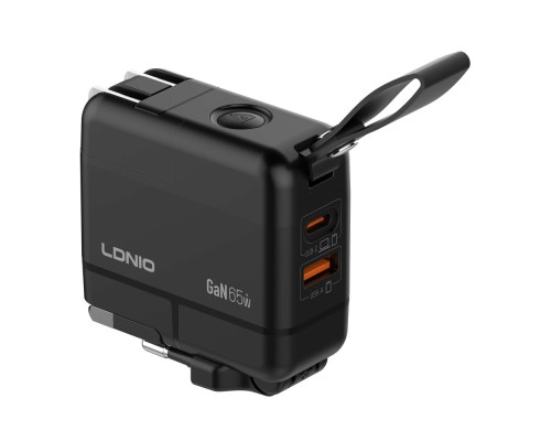 Мережевий Зарядний Пристрій LDNIO Q2618 GAN 65W+Type-C to Type-C