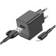 Мережевий Зарядний Пристрій Borofone BAS11A 1USB 2.1A+USB to Lightning