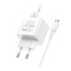 Мережевий Зарядний Пристрій Borofone BAS11A 1USB 2.1A+USB to Micro