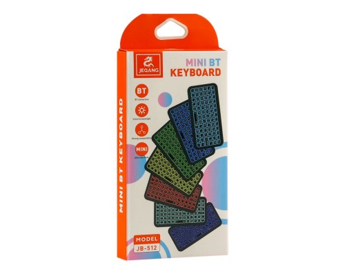Клавіатура  бездротова JJEQANG JB-512 bluetooth (RGB) mini keyboard