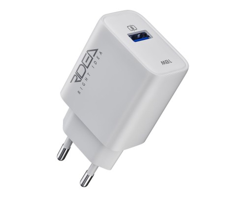 Мережевий Зарядний Пристрій Ridea RW-18121 Rapid 1USB QC 18W+Type-C