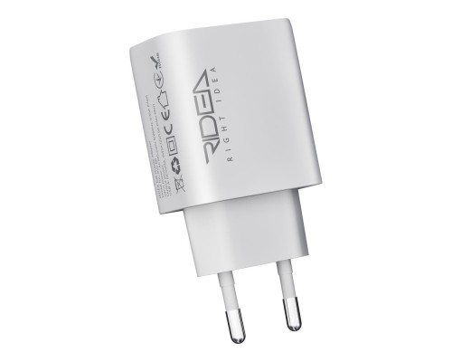 Мережевий Зарядний Пристрій Ridea RW-18121 Rapid 1USB QC 18W+Type-C