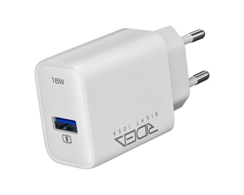Мережевий Зарядний Пристрій Ridea RW-18121 Rapid 1USB QC 18W+Type-C