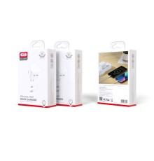 Мережевий Зарядний Пристрій XO L102 EU Dual type-C port 35W Type-C to Lightning М'ята упаковка