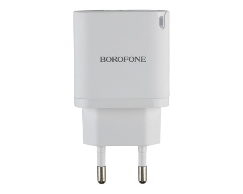 Мережевий Зарядний Пристрій Borofone BA83A 1USB-C/1USB PD/QC 20W+Type-C to Type-C