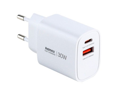 Мережевий Зарядний Пристрій Remax U187-AC30W Gan