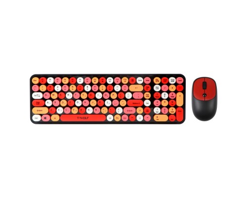 Бездротова Клавіатура і Миша TWolf TF350 Colorful Образец