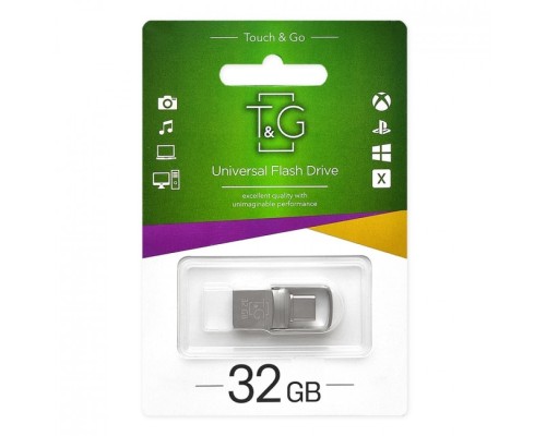 USB OTG флеш-накопичувач -Type C 32GB T&G металева серія 104 