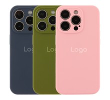 Чохол Silicone Case Full Size with Frame для iPhone 15 Pro
