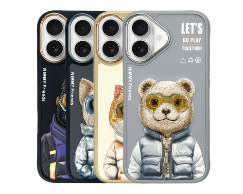 Чохол TPU+PC Nimmy 3D with Metal Buttons для iPhone 16