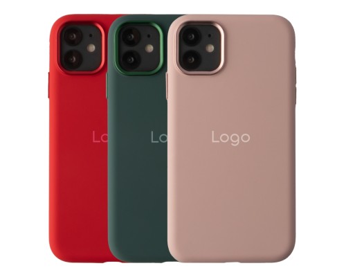 Чохол Silicone Case Metal Buttons (AA) для iPhone 11