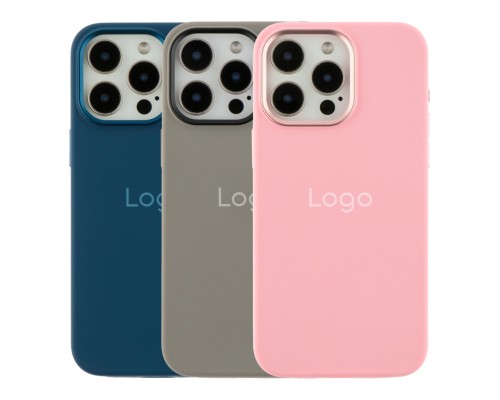 Чохол Silicone Case Metal Buttons (AA) для iPhone 15 Pro Max