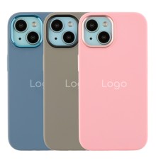 Чохол Silicone Case Metal Buttons (AA) для iPhone 12/12 Pro