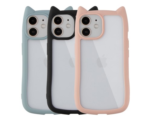 Чохол TPU+PC Cat Ears Case для iPhone 12/12 Pro