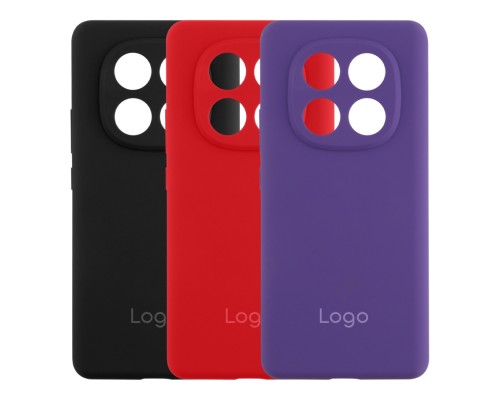 Чохол Liquid Silicone (AA) Full Camera для Xiaomi Redmi Note 14 Pro 5G/Poco X7 5G