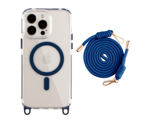 Чохол TPU+PC LanyardCase with MagSafe для iPhone 14 Pro