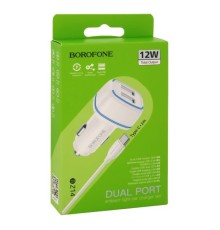 Автомобільний Зарядний Пристрій Borofone BZ14 Type-C 2USB 2.4А М'ята упаковка