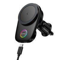 Автотримач Hoco HW36 Electric Rotating 4.5-7.0 inch Magnetic Ring Wireless 15W