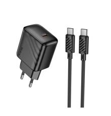 Мережевий Зарядний Пристрій Hoco CS24A 1USB-C PD/QC 25W+Type-C to Type-C