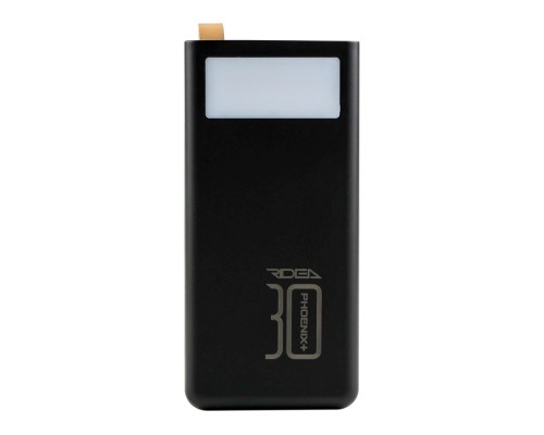 Універсальна Мобільна Батарея Power Bank Ridea RP-D30L+ Phoenix30+ PD/QC 3.0 20W digital display + lamp 30000 mAh