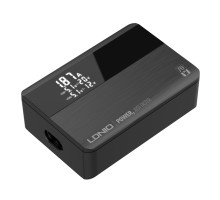 Мережевий Зарядний Пристрій LDNIO A4808Q 2USB/2USB-C GAN PD70W LED Display 1.5m