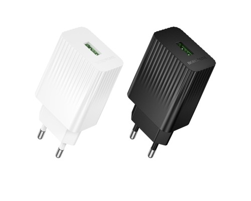 Мережевий Зарядний Пристрій Borofone BAS72A 1USB QC 18W