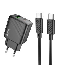 Мережевий Зарядний Пристрій Hoco CS23A 1USB/1USB-C PD/QC 30W+Type-C to Type-C