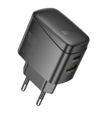 Мережевий Зарядний Пристрій Hoco CS61A 1USB/1USB-C PD/QC 30W GAN