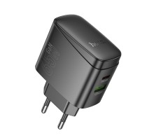 Мережевий Зарядний Пристрій Hoco CS63A 1USB/1USB-C PD65W/QC GAN