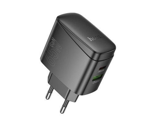 Мережевий Зарядний Пристрій Hoco CS63A 1USB/1USB-C PD65W/QC GAN