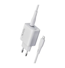 Мережевий Зарядний Пристрій Ridea RW-20125 Rapid Pro 1USB-C QC/PD 20W+Type-C to Lightning