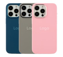 Чохол Silicone Case Metal Buttons (AA) для iPhone 15 Pro