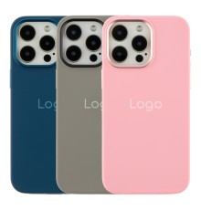Чохол Silicone Case Metal Buttons (AA) для iPhone 15 Pro