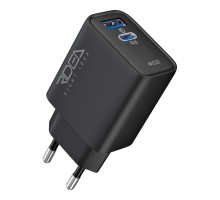 Мережевий Зарядний Пристрій Ridea RW-20220 Rapid Duo 1USB/1USB-C QC/PD 20W