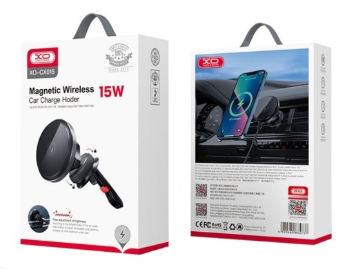 Автотримач XO CX015 Magnetic Wireless 15W